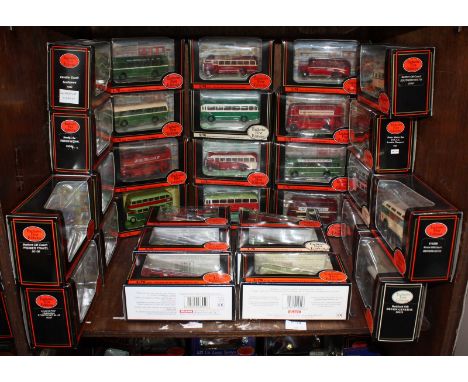 Exclusive First Editions, a collection of die cast single and double decker buses, including Bedford OB Coach Southern Vectis