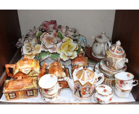 SECTION 4. A collection of various ceramics, including a large flower basket by Royal Basson of Italy, numerous pieces of Roy