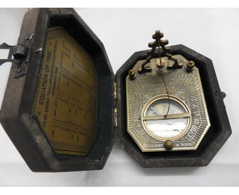 Cox of London Compass in Wooden Case 