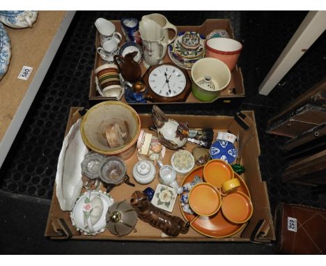 2x Boxes of Misc - Ornaments, Trinket Boxes etc 