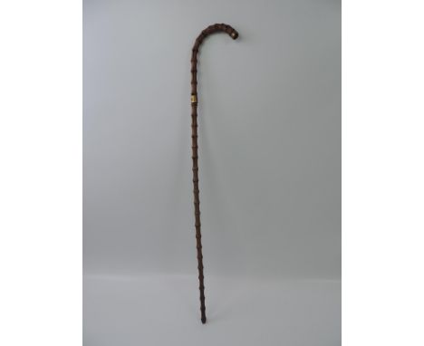 Vintage Bamboo Walking Cane/Swagger Stick 