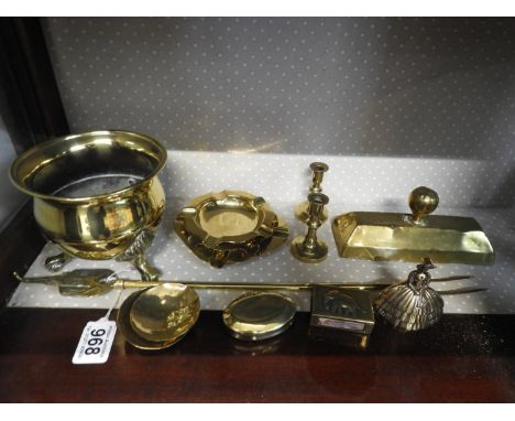 Quantity of Brassware  - To include Barnstaple Parish Church Toasting Fork 