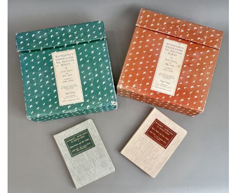Two mid-20th century boxed sets of 'Witherby's Sound-Guide to British Birds' 78 rpm gramophone records - nu Myles North and E