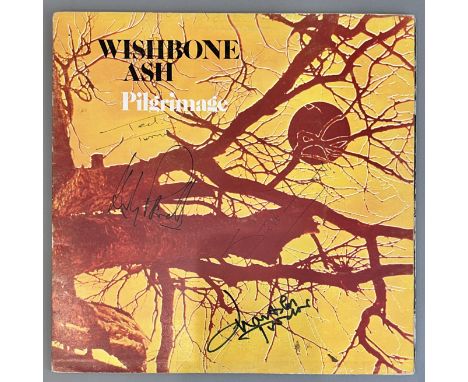 Vinyl / Autograph LP record: Wishbone Ash - Pilgrimage, LP fully signed by four members on the front of the picture sleeve. *