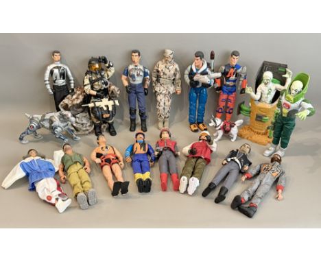 A large collection of vintage 1990s Action Man figures, vehicles and accessories - together with two Captain Scarlet action f