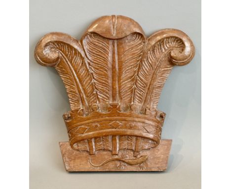 Mouseman and the Yorkshire Critters: a mid-oak carved wall plaque by Martin 'Lizardman' Dutton (1921-2009) - carved as a Prin