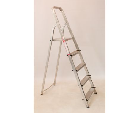 An aluminium step ladder (top step 103 cm high)