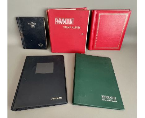 GB and world stamps: a small collection - including three albums containing mint GB Elizabeth II blocks and part sheets and a