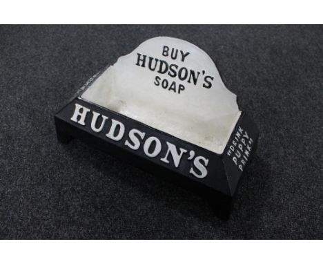 A cast iron Hudson Soap trough