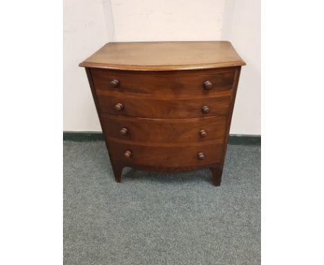 A Victorian mahogany commode chest, width 66 cm 