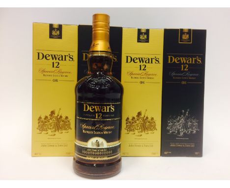 DEWAR'S SPECIAL RESERVE AGED 12 YEARS (4)
Blended Scotch Whisky
750ml, 43% volume, in carton.
4 bottles.