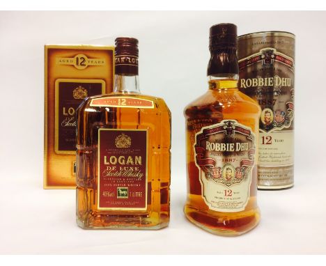 ROBBIE DHU AGED 12 YEARS
Blended Scotch Whisky
75cl, 43% volume, in tube.
LOGAN AGED 12 YEARS
Blended Scotch Whisky
1 litre, 