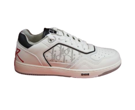 Christian Dior Men's B27 Low Top Trainers, White and Black, UK 6