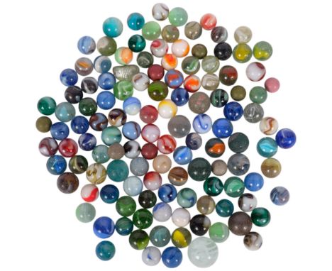 A small collection of Vintage marbles
