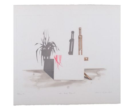 A limited edition lithographic print "The Red Planet", 37/150, 83, indistinctly signed, 59cm x 76cm overall, framed