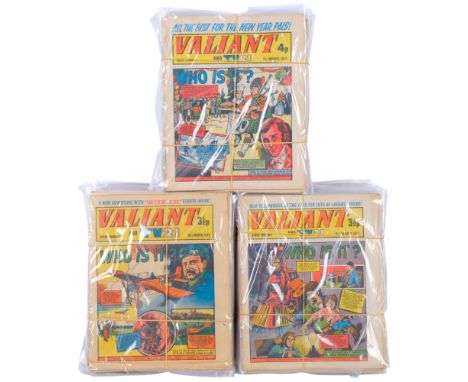 A quantity of Vintage Valiant comics, including 1972 (44 comics), 1973 (48 comics), and 1974 (27 comics), all in individual c