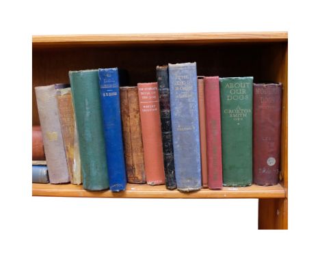 A collection of Vintage hardback reference books, all relating to dogs, titles including About Our Dogs by A Croxton Smith OB