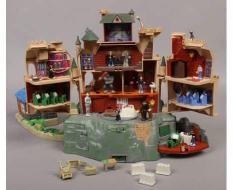 A Mattel Harry Potter Hogwarts school deluxe electronic play set.