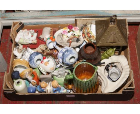 A box of miscellaneous to include Royal Doulton, Goebel, Masons etc.