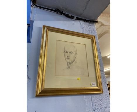 Pencil portrait of a man, Philip Naviasky