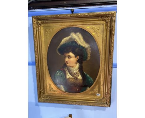 20th Century, oil on canvas, unsigned, 'Member of the Turner family, portrait head and shoulder', 67 x 53cm