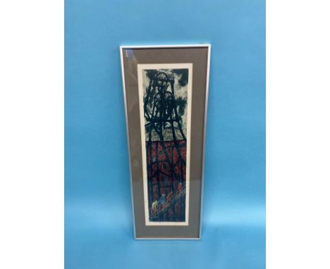 Tom McGuinness (1926 - 2006), signed, limited edition print, 6/20, 'Steps to the Shaft', signed in pencil, dated 1982, 64 x 1