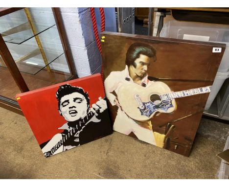 Print, picture of Elvis and one other