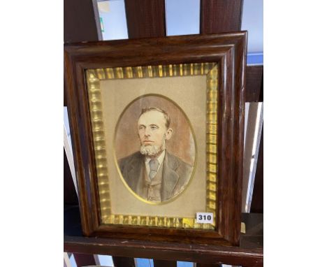 May Greening Stead, watercolour, signed, dated 1939, 'Portrait of a Gentleman', 21 x 15cm