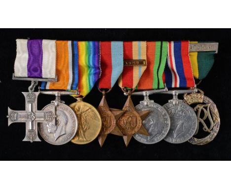 A group of eight medals, awarded to Cpt K Moir, comprising a Military Cross (engraved Capt K Moir 29 BN MG Corps 1918), a Bri