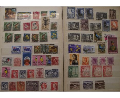 Assorted stamps, first day covers, die-cast and other models (2 boxes)