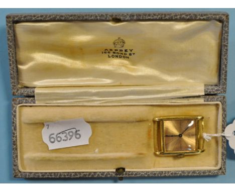 Royalty interest: A gentleman's 18ct gold Flica wristwatch, formerly the property of Ernest Brown, and believed presented to 