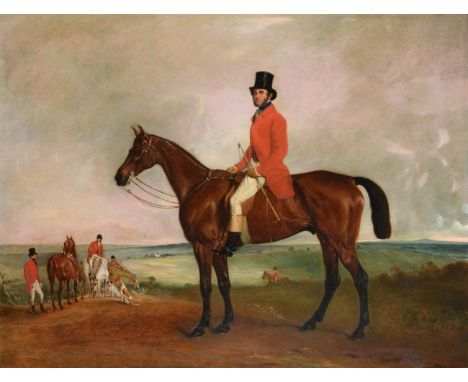 John Ferneley Snr. (1782-1860) Portrait of Sir Francis Grant on Grindal  Oil on canvas, 83.5 by 110cm  Provenance: Sir Franci