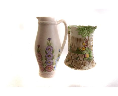 Nine ceramic jugs, including Royal Doulton, Falcon Ware, Radford and others, various sizes and designs (parcel)