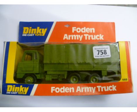Boxed Dinky 668 Foden Army Truck (VG)