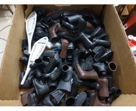 Collection of original vintage Action Man boots and footwear
