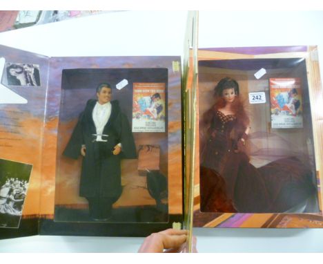 Boxed Mattel Barbie and Ken ' Gone with the Wind ' Figures - Scarlett O' Hara 'Scarlett makes her grand entrance ' and Rhett 