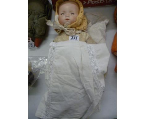 Early 20th century Armand Marseille Dream Baby Doll, Bisque Headed with sleeping blue eyes and closed mouth, impressed marks 