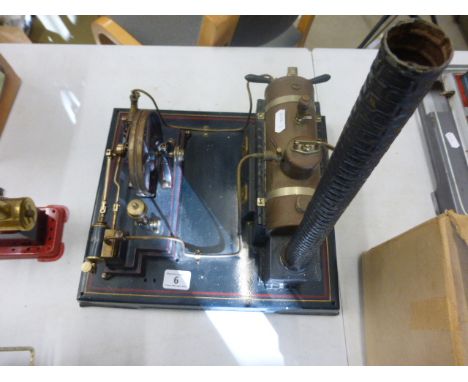 Vintage Stationary Steam Engine in gd condition, German 12" x 11" approx