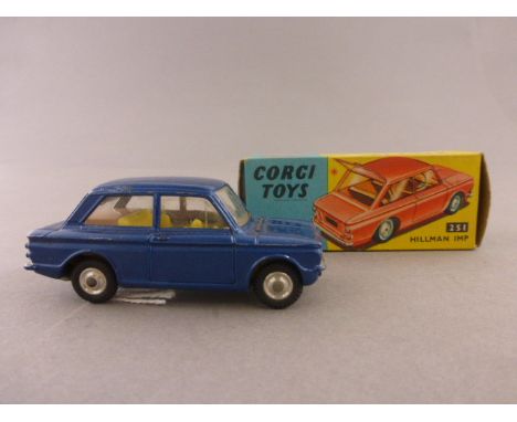 Boxed Corgi 251 Hillman Imp in blue (vg with vg box)
