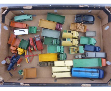 Excellent collection of 35 vintage die-cast Commercial and farming vehicles mainly Dinky including Supertoys Foden, Big Bedfo