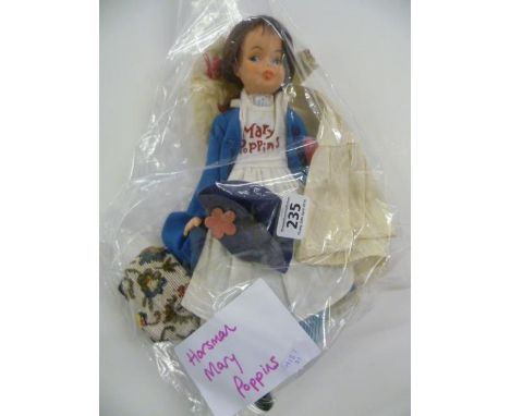 1960's Horsman Mary Poppins Doll, loose, with carpet bag and two spare outfits