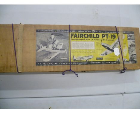 Boxed Jetco Fairchild PT-19 Aeroplane kit 1/6 scale