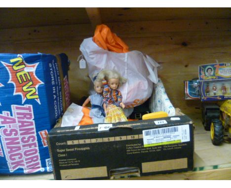 Collection of mixed vintage toys mainly Sindy dolls with accessories, Meccano, Scalextric etc