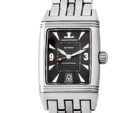 JAEGER-LECOULTRE Reverso Gran Sport Herren Armbanduhr, Ref. 290.8.60. Ca. 2000er Jahre. Edelstahl. Automatikwerk Kaliber 960R