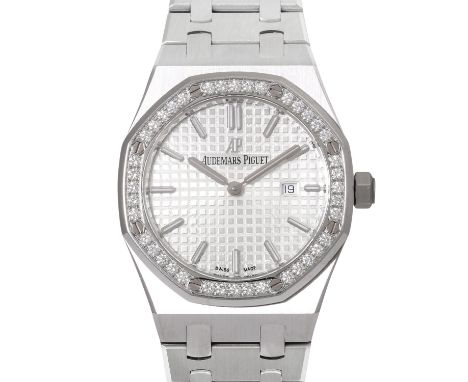 AUDEMARS PIGUET Royal Oak Lady, Ref. 67651ST.ZZ.1261ST.01. Damenuhr. Aktueller Neupreis: 20.700,- Euro. Edelstahl, Lünette mi