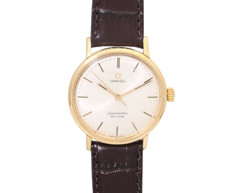 OMEGA Vintage Seamaster DeVille, Ref. 135.0020. Herrenuhr. Ca. 1960er Jahre. Gold 18K. Automatik-Werk, Kaliber 301, funktions