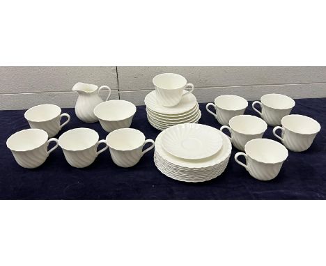 A selection of Wedgwood bone china part tea service 