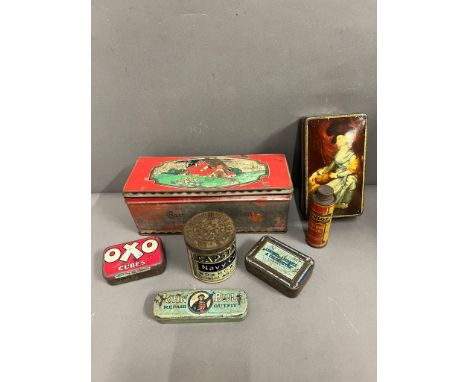 A collection of vintage tins 