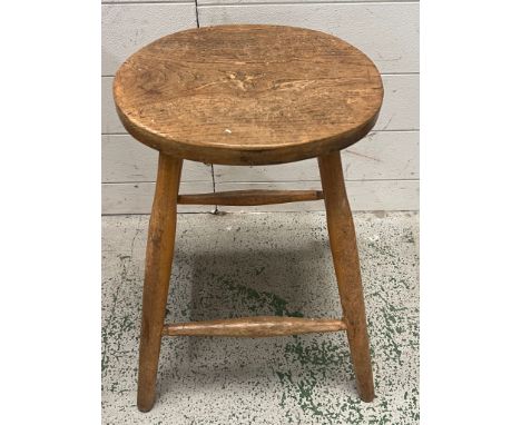 A vintage wooden stool H51cm