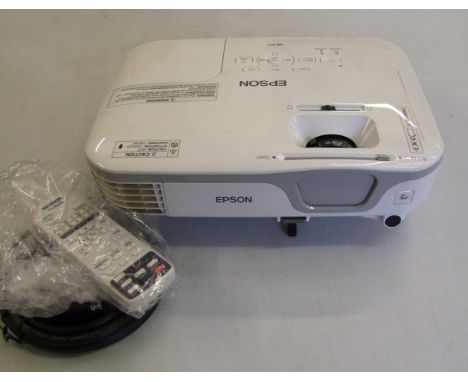 An Epson EB-X11 LCD Projector and remote. 